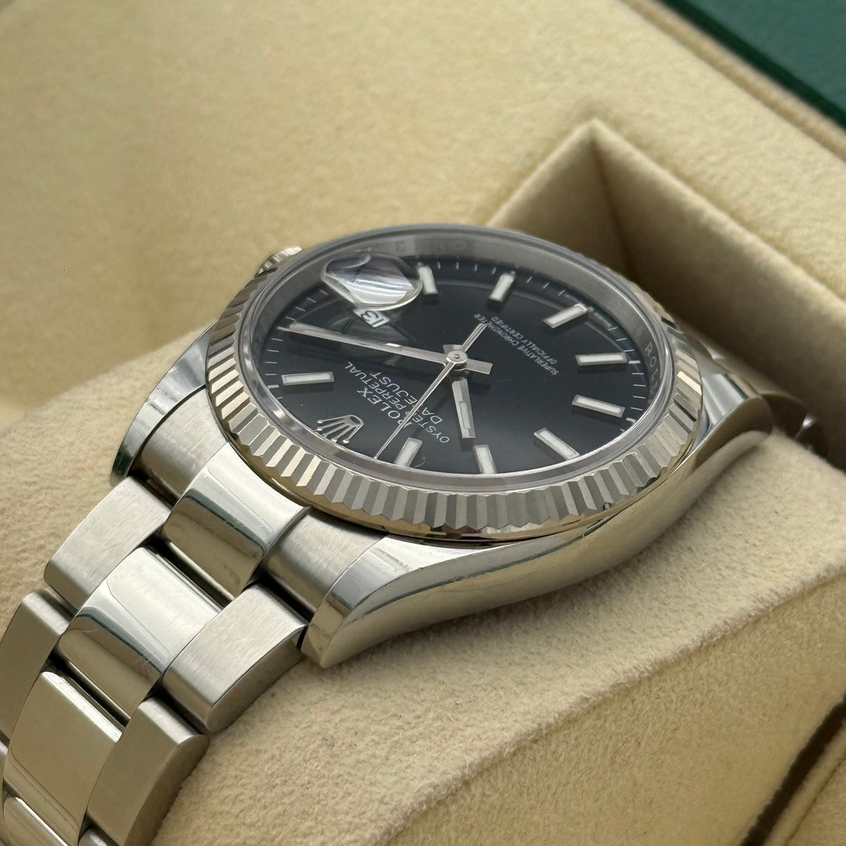Datejust 36, Schwarz
