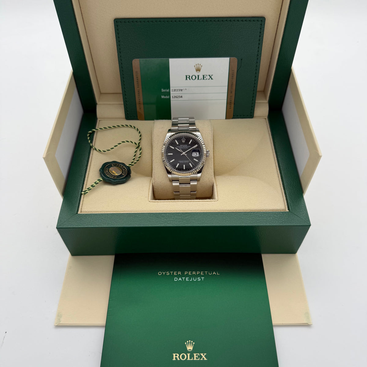 Datejust 36, Schwarz