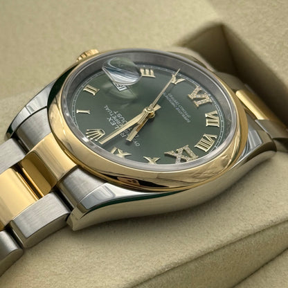 Datejust 36, Stahlgold (Grün)