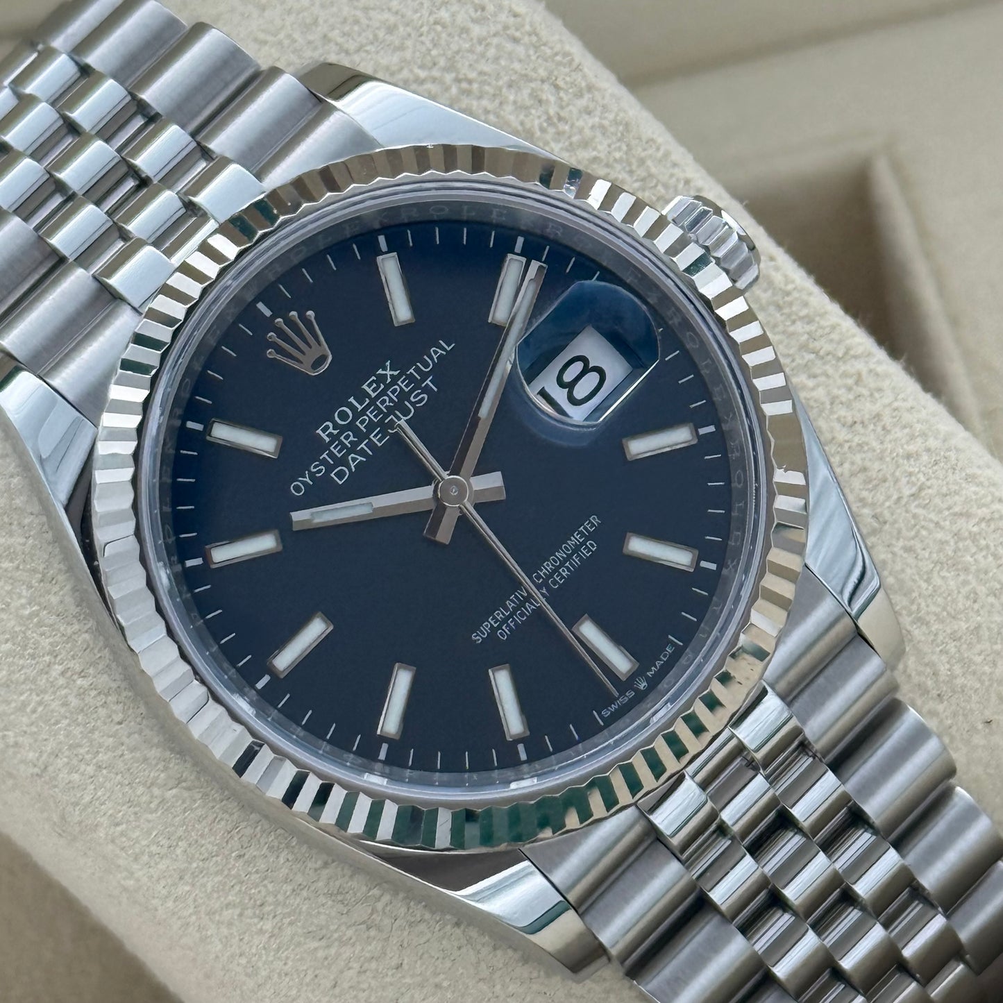 Datejust 36, Blau