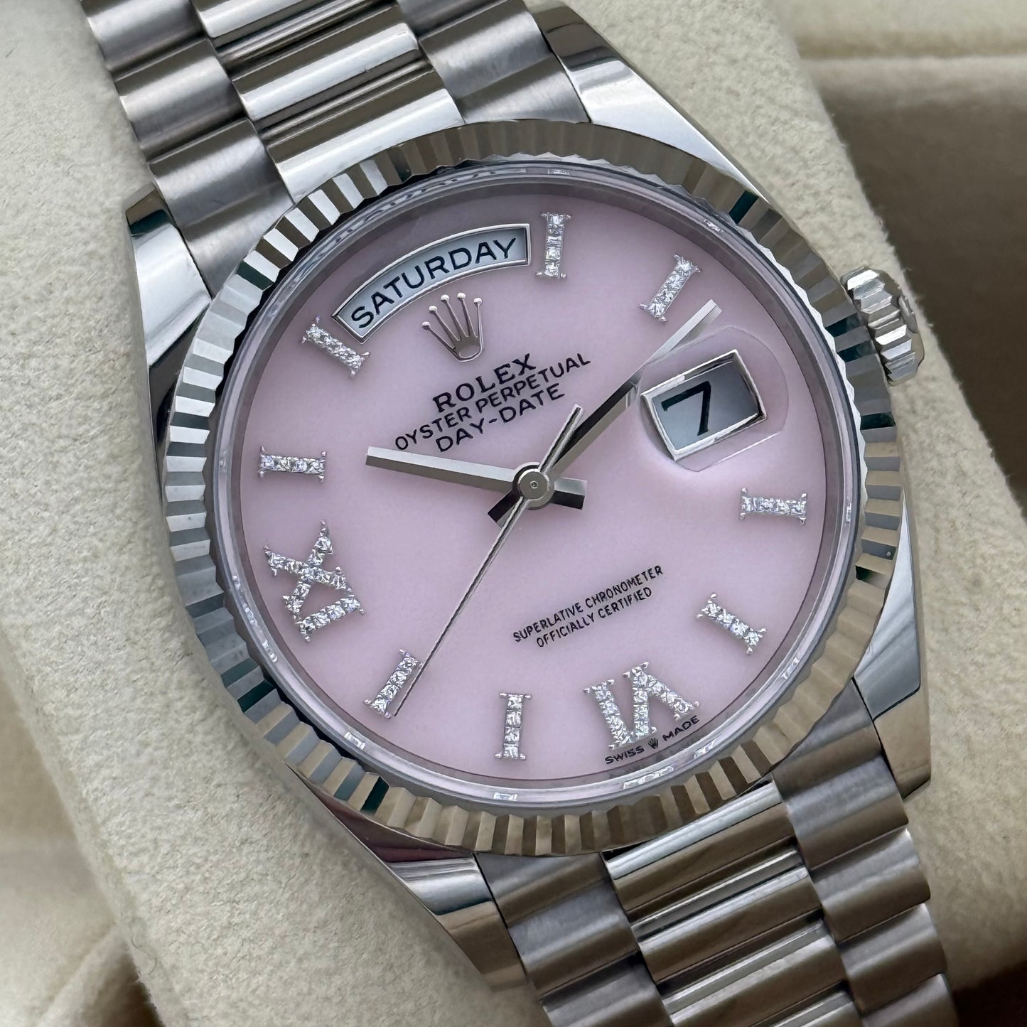 Day Date 36 „Opal Pink“