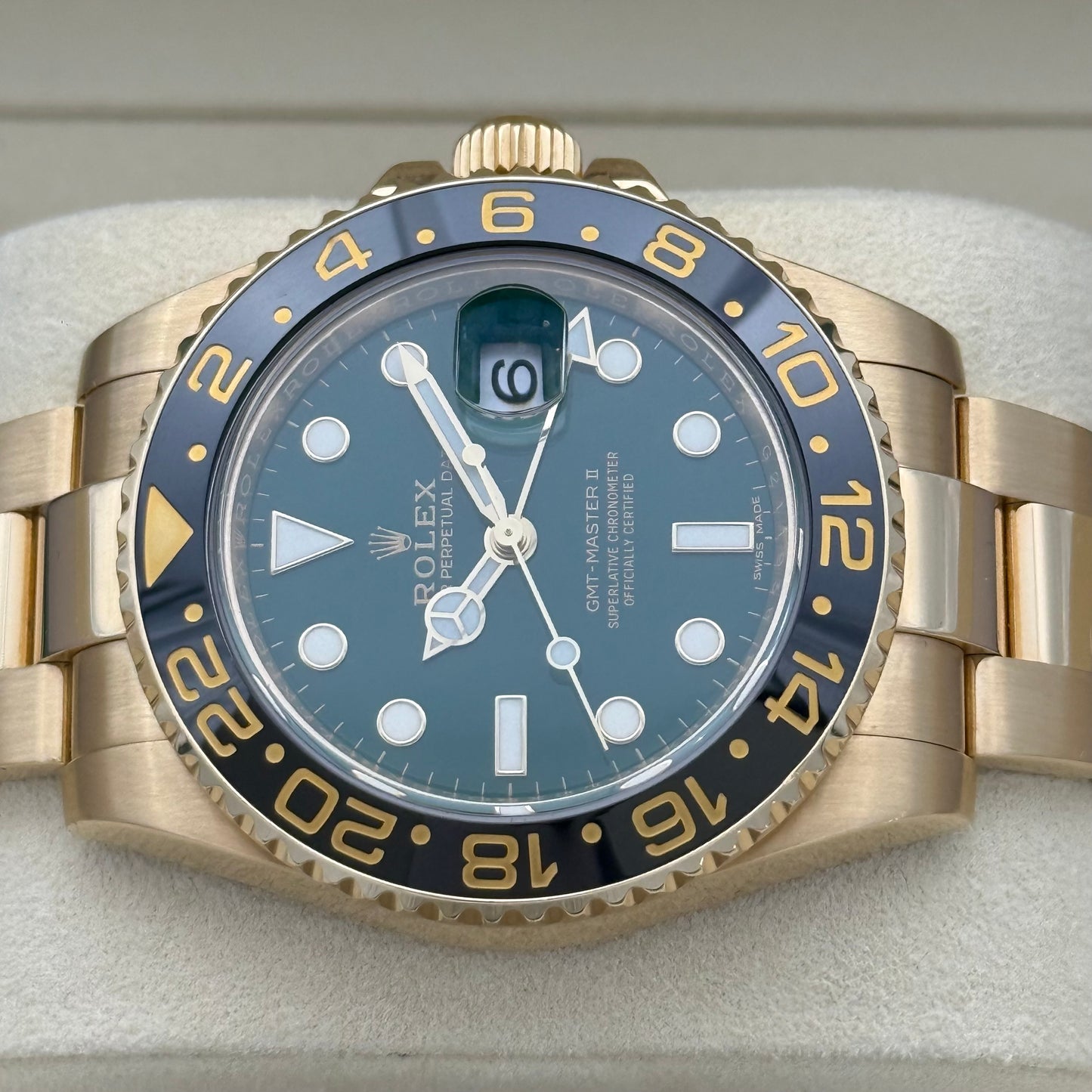GMT Master II Vollgold, grün