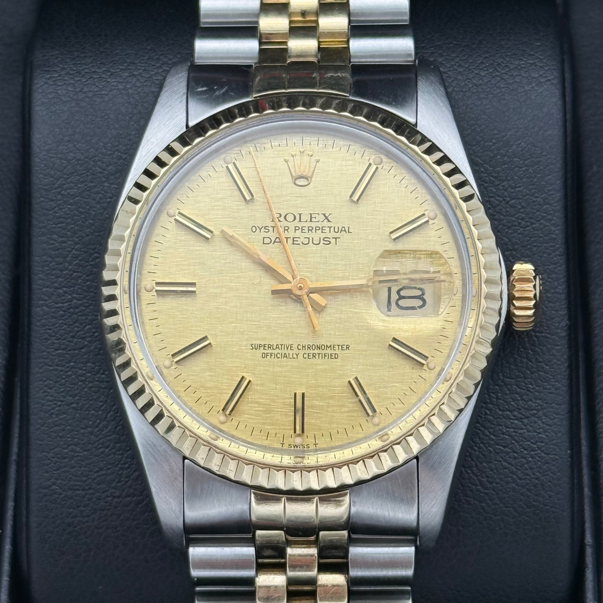 Datejust 36, Stahlgold Linen Dial