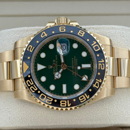 GMT Master II Vollgold, grün, ungetragen