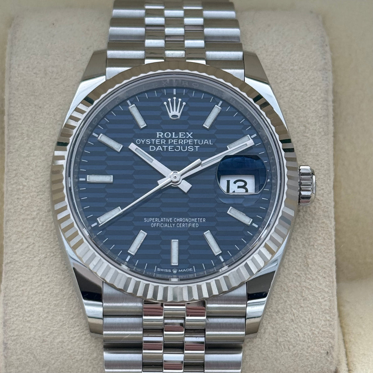 Datejust 36, Blau Motiv