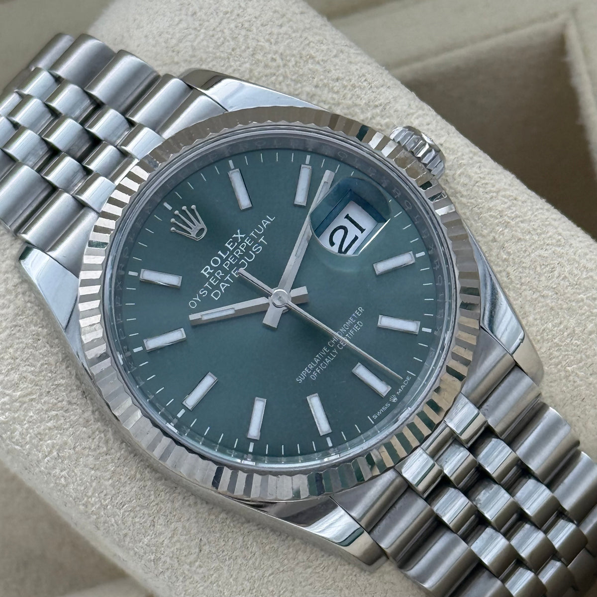 Datejust 36, Mintgrün