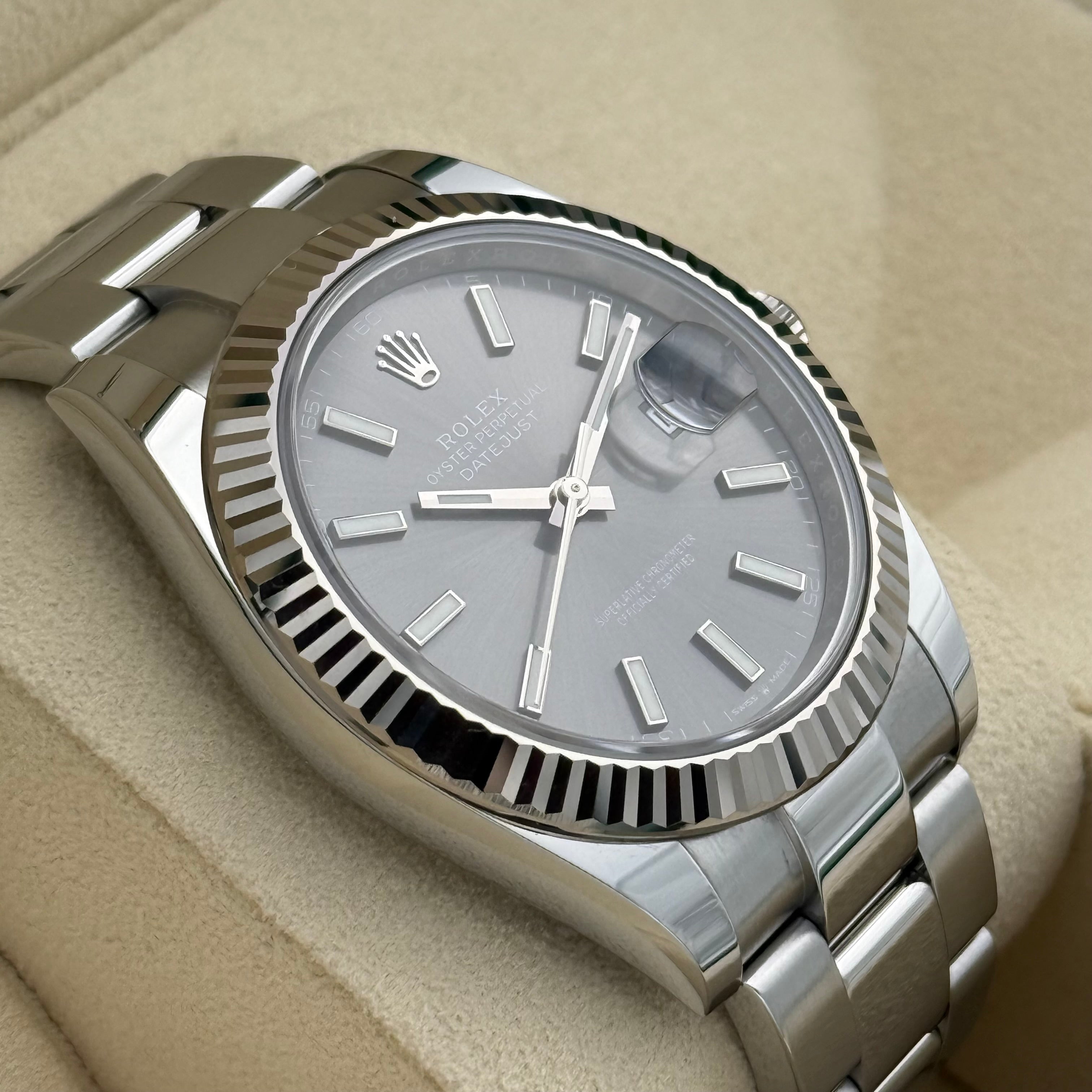 Datejust 41, Rhodium