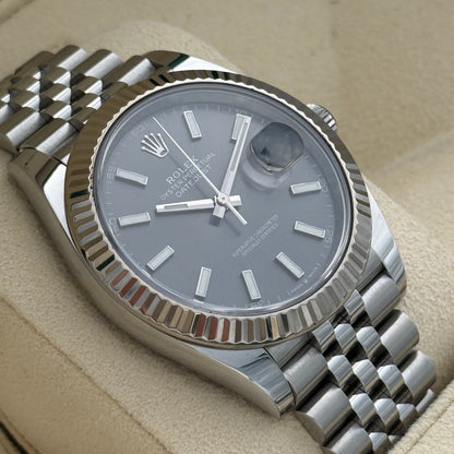 Datejust 41, Rhodium