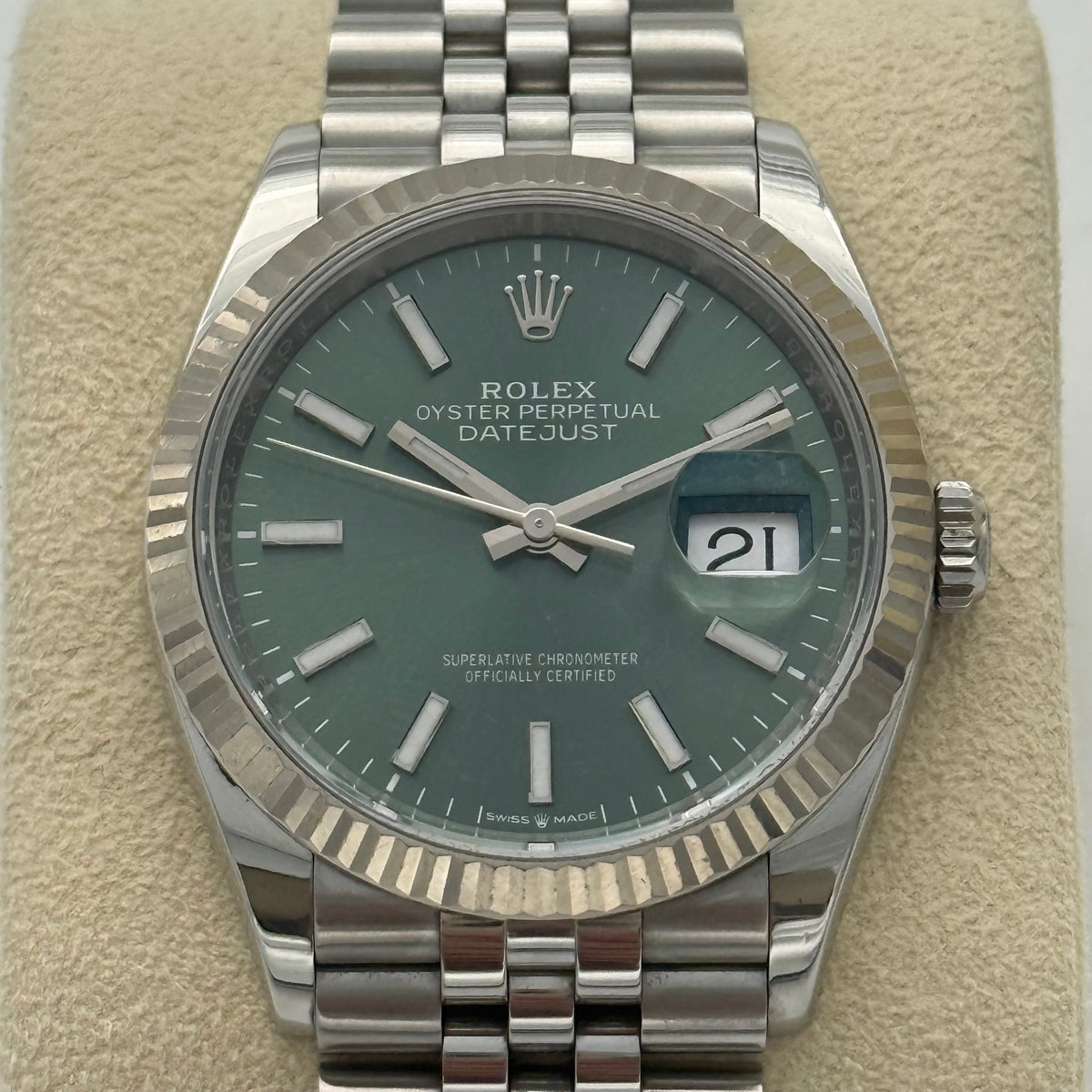 Datejust 36, Mintgrün