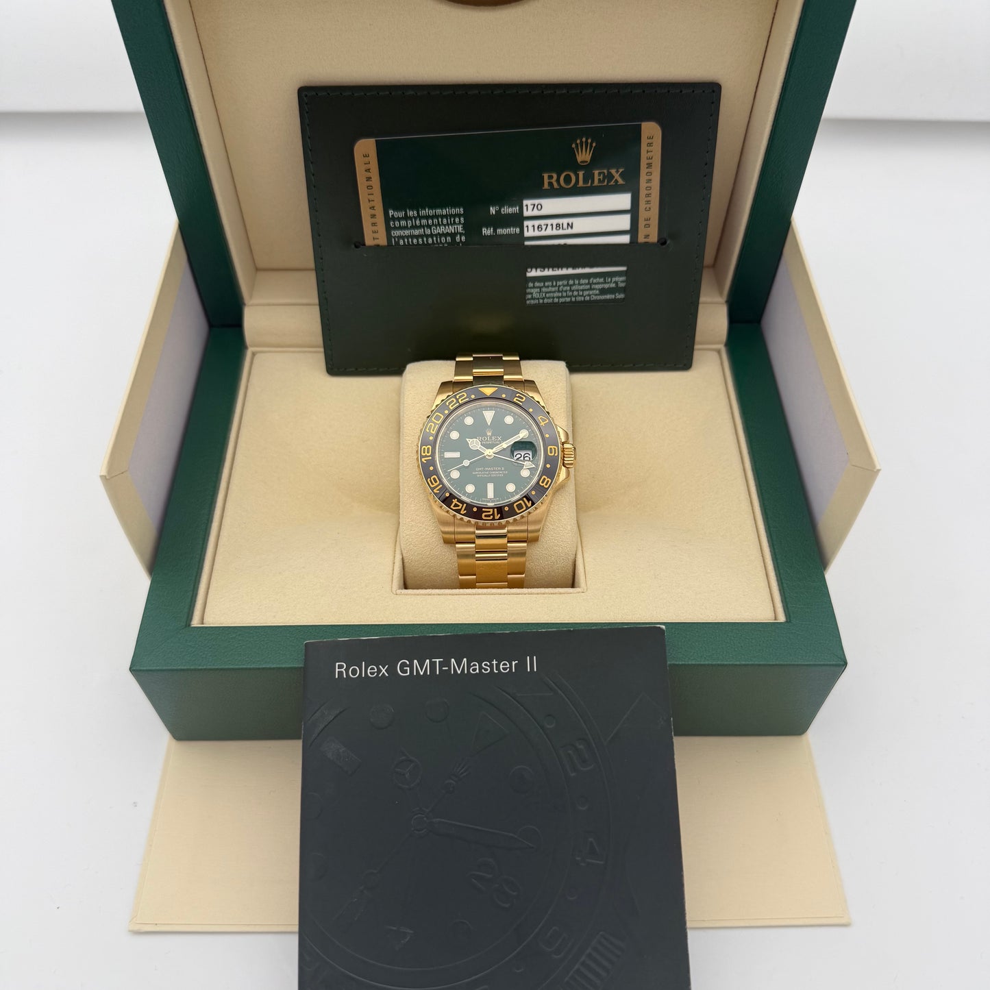 GMT Master II Vollgold, grün