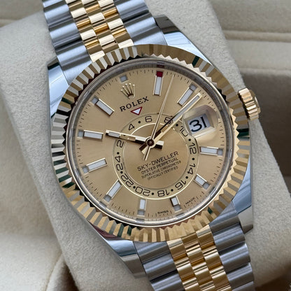 Sky Dweller Stahlgold, ungetragen