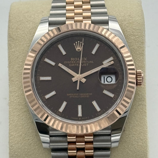 Datejust 41, Stahlgold, Choco