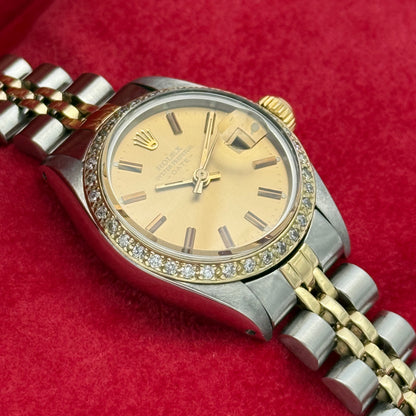 Datejust 26 Stahlgold, Diamantlünette