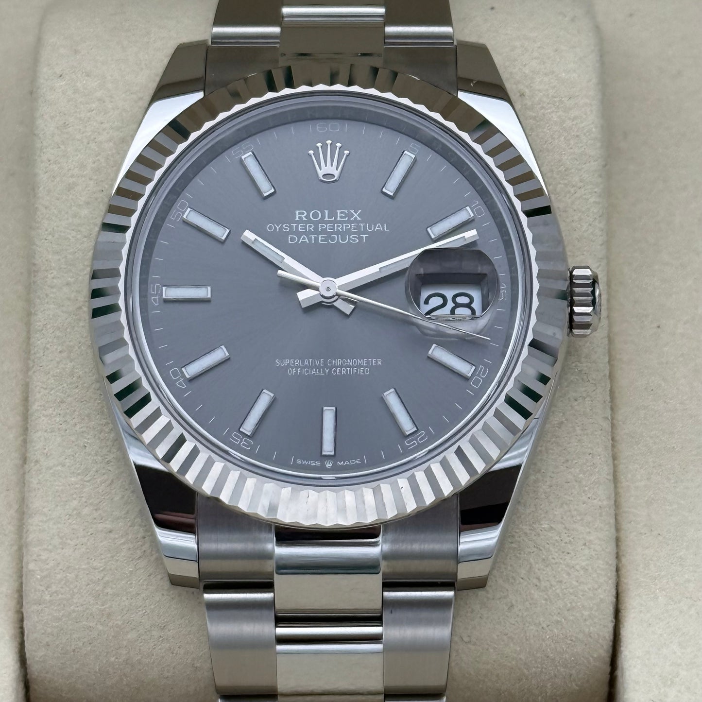 Datejust 41 „Rhodium“ unworn