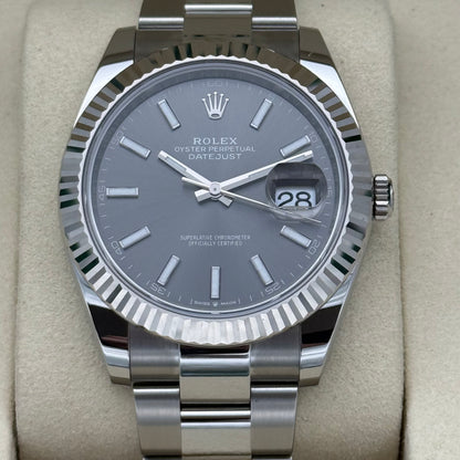 Datejust 41 „Rhodium“ unworn