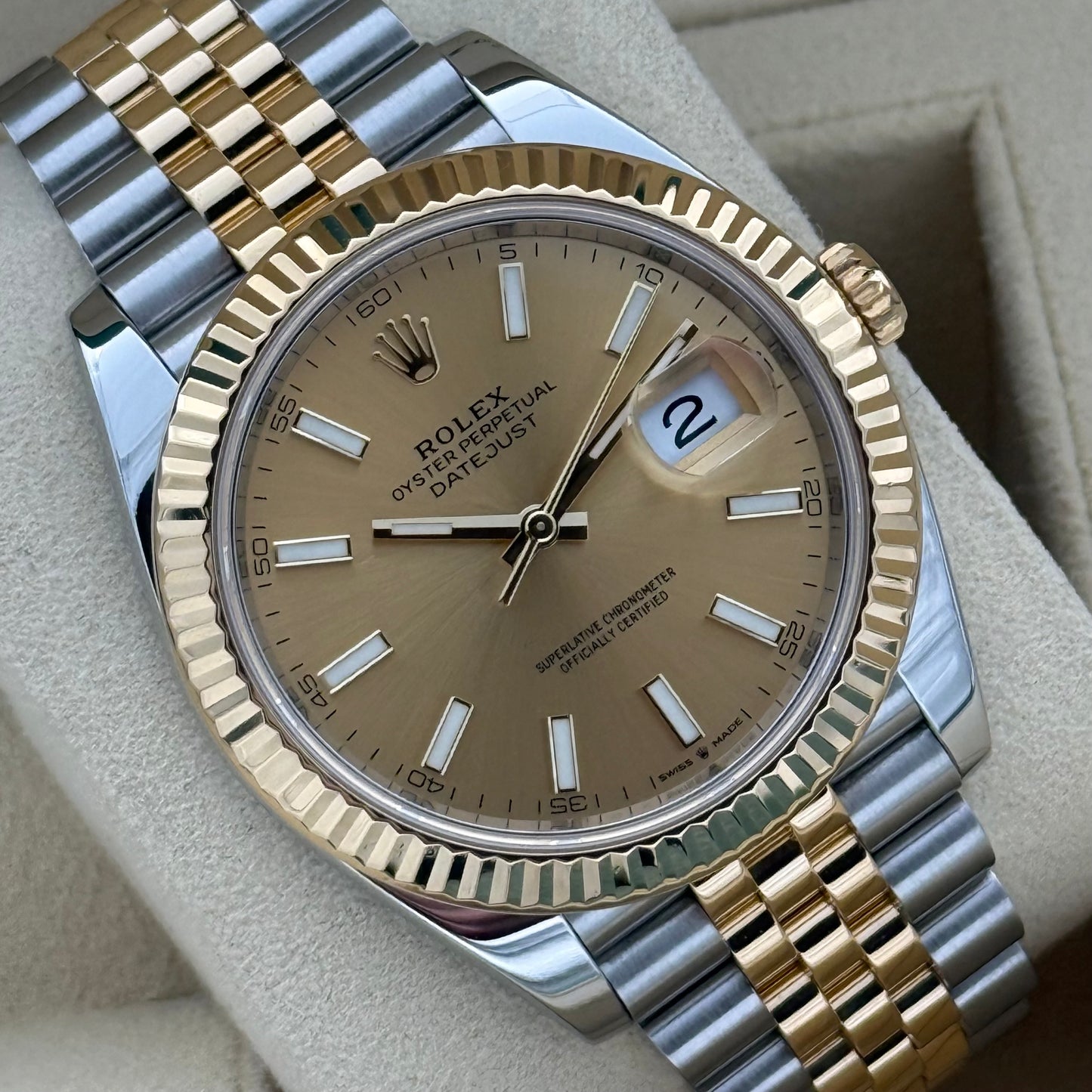 Datejust 41, Stahlgold