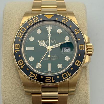 GMT Master II Vollgold, grün, ungetragen