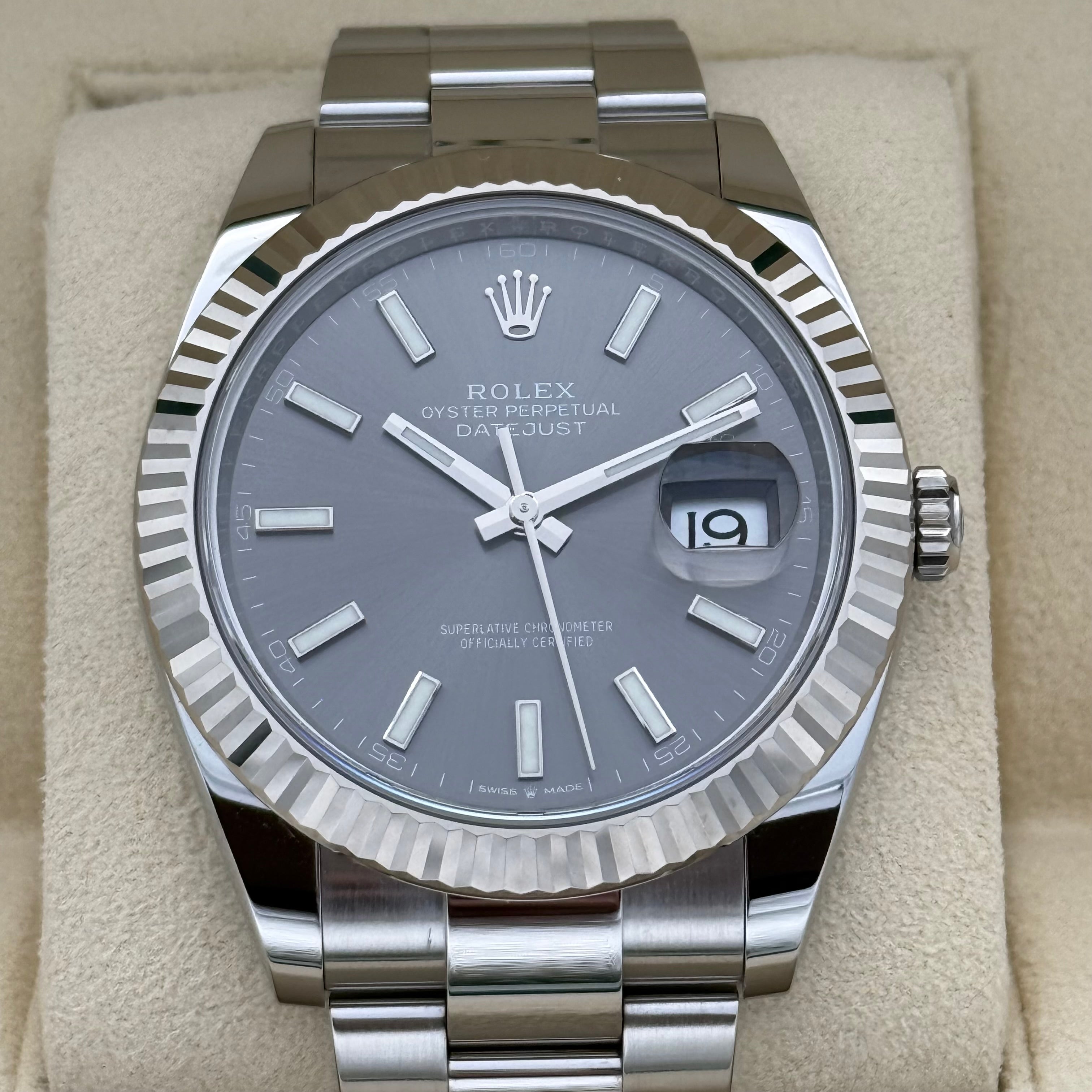 Datejust 41, Rhodium