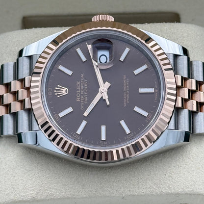 Datejust 41, Stahlgold, Choco