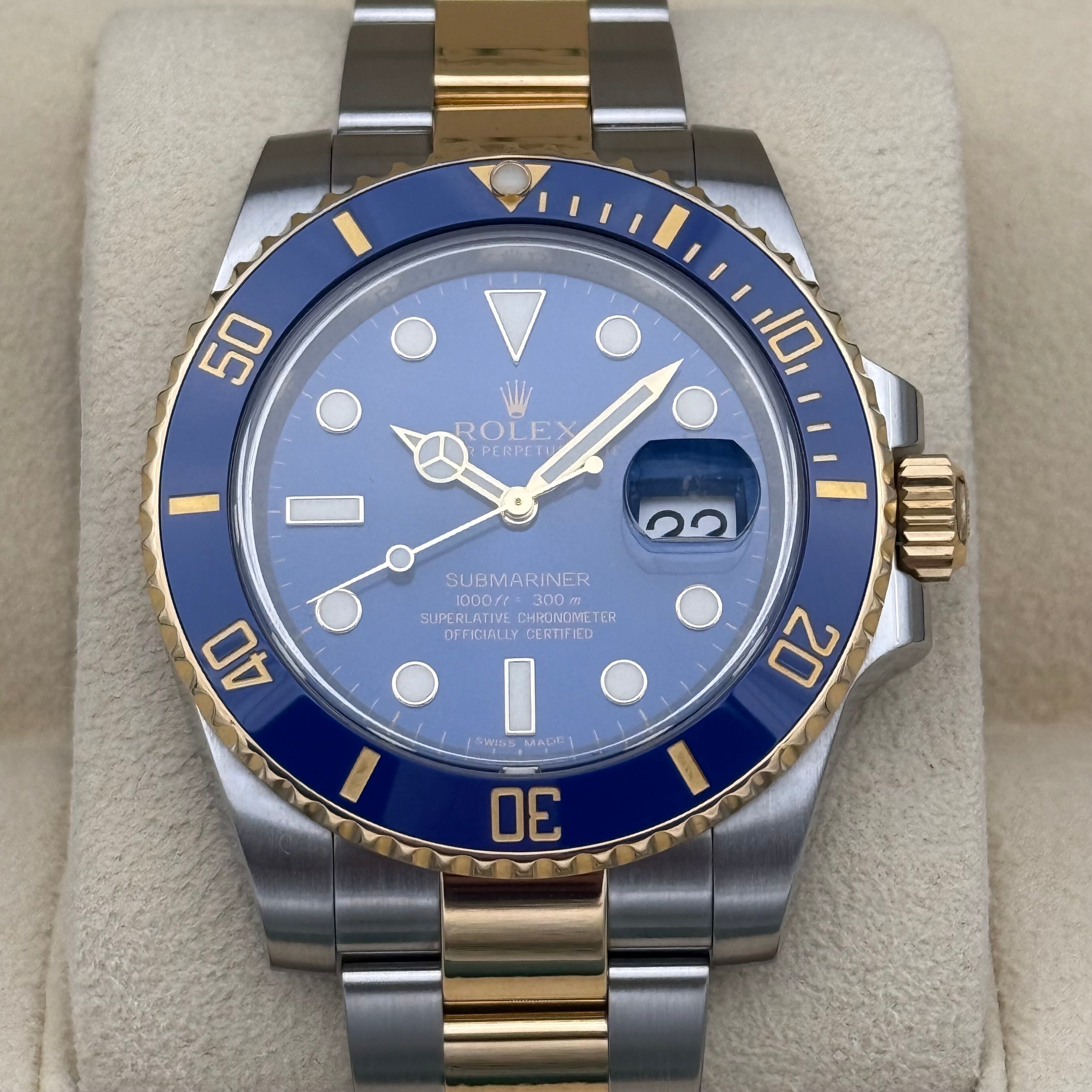 Submariner Date 40, Stahlgold