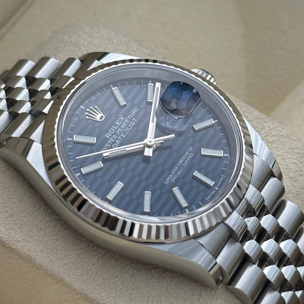 Datejust 36, Blau Motiv