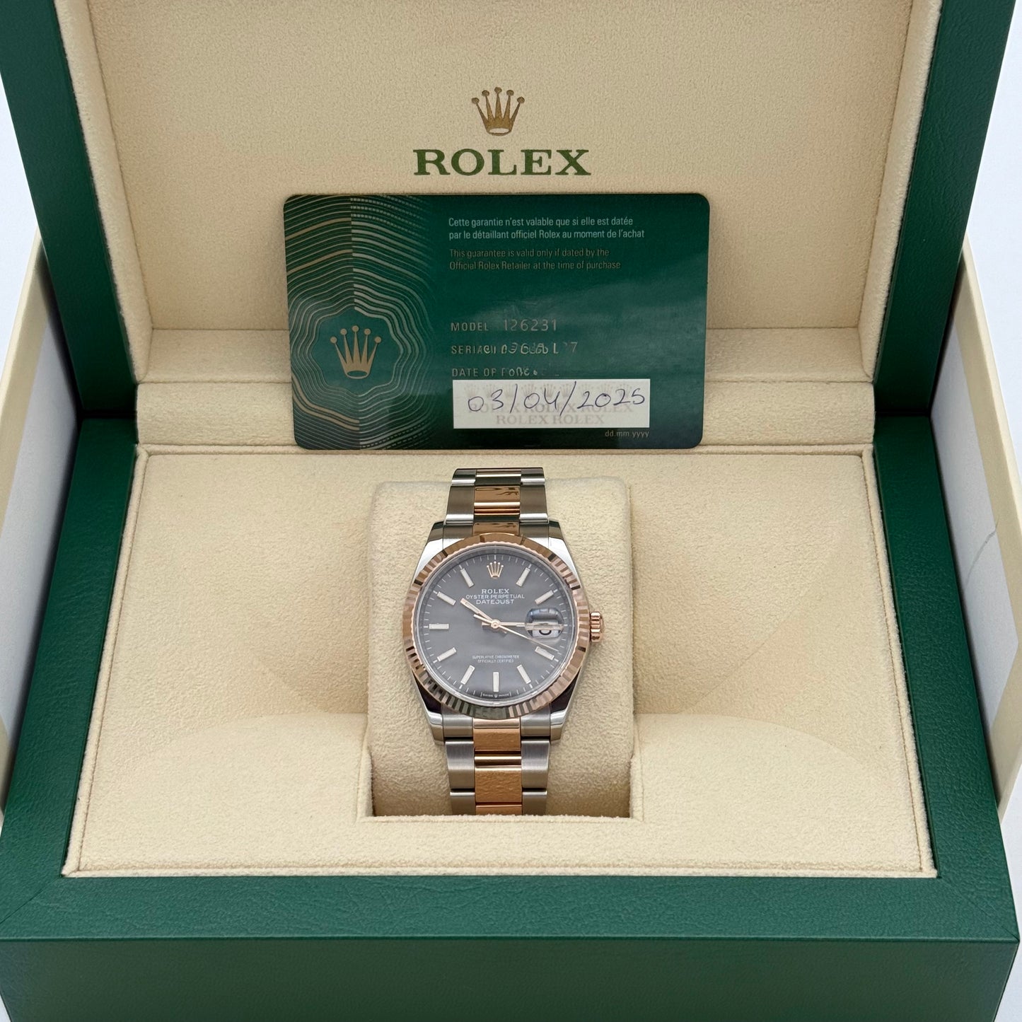Datejust 36, Stahlrosegold