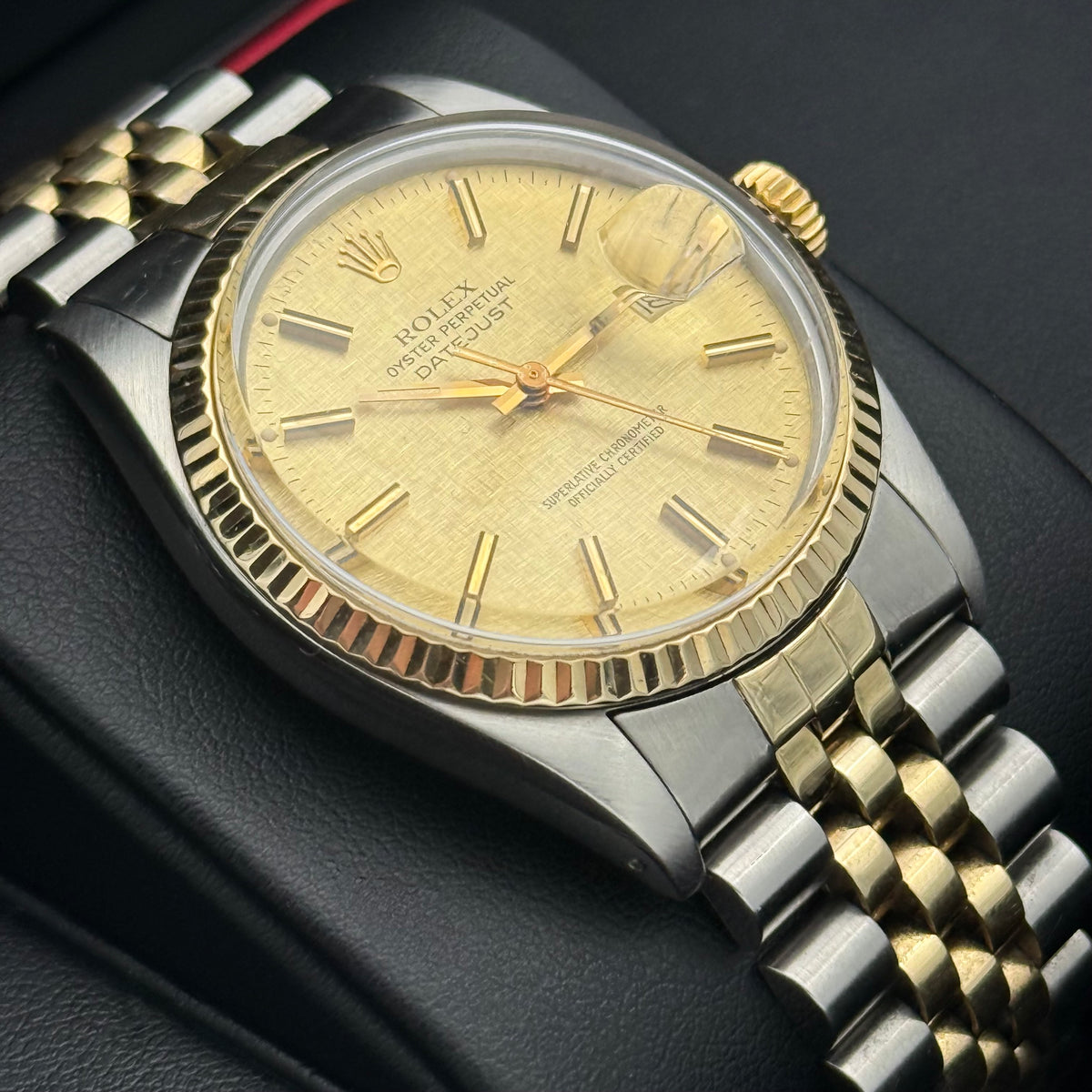 Datejust 36, Stahlgold Linen Dial