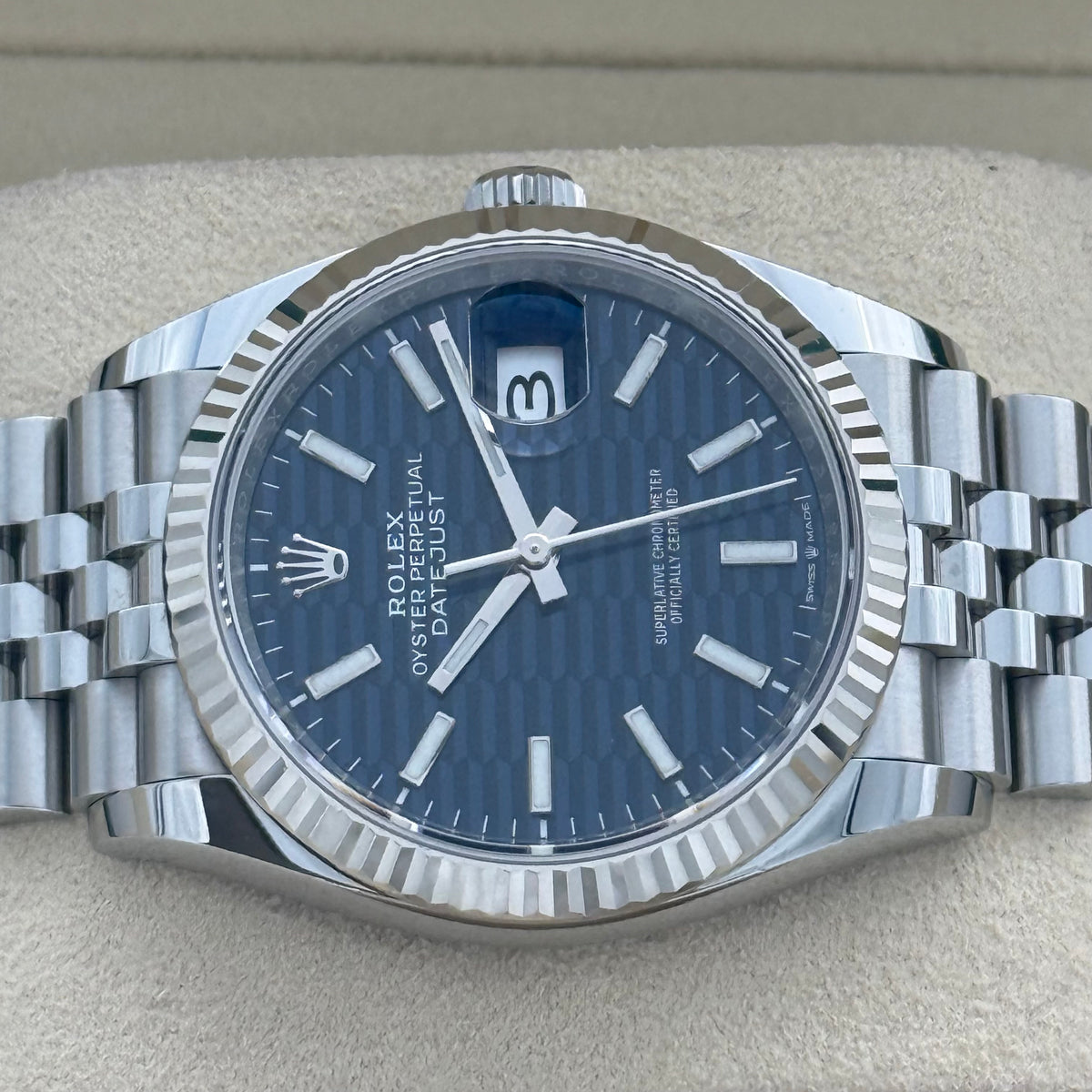 Datejust 36, Blau Motiv
