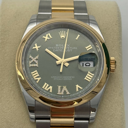Datejust 36, Stahlgold (Grün)
