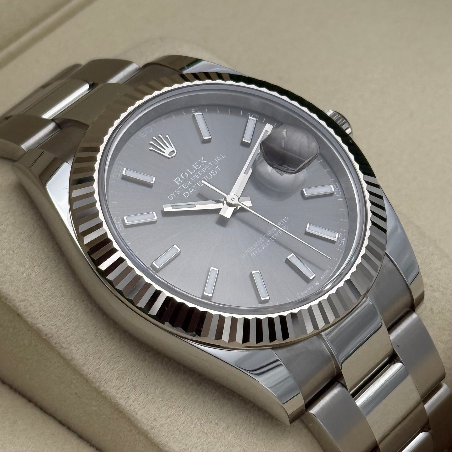 Datejust 41 „Rhodium“ unworn