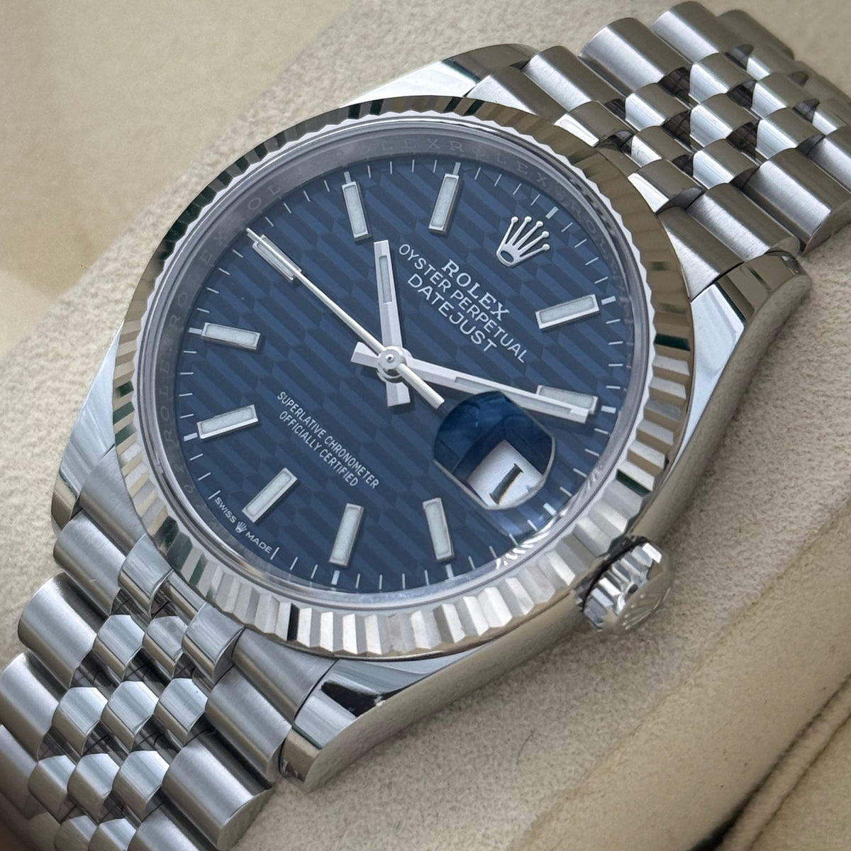 Datejust 36, Blau Motiv