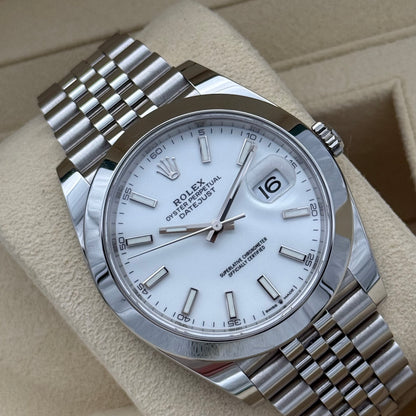 Datejust 41, Weiß