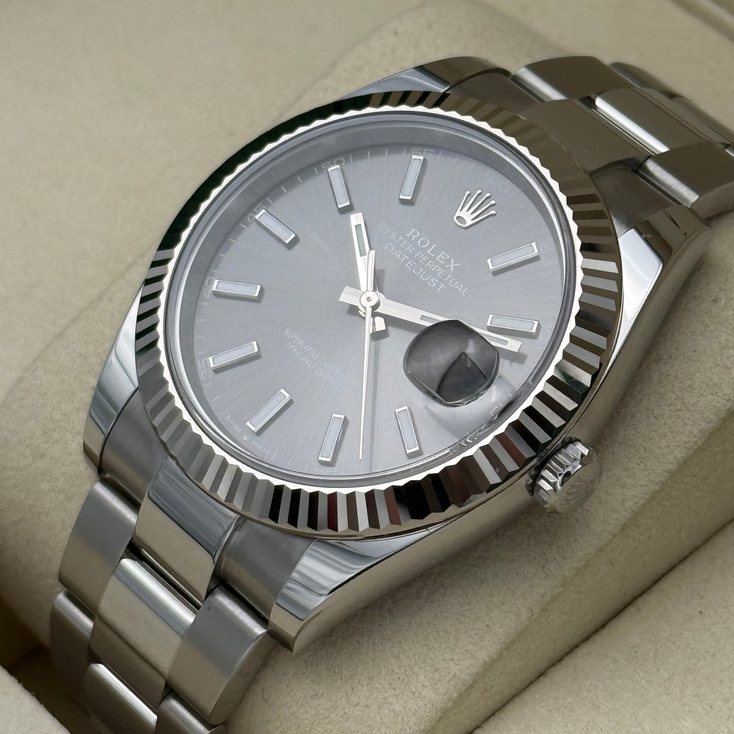 Datejust 41 „Rhodium“ unworn