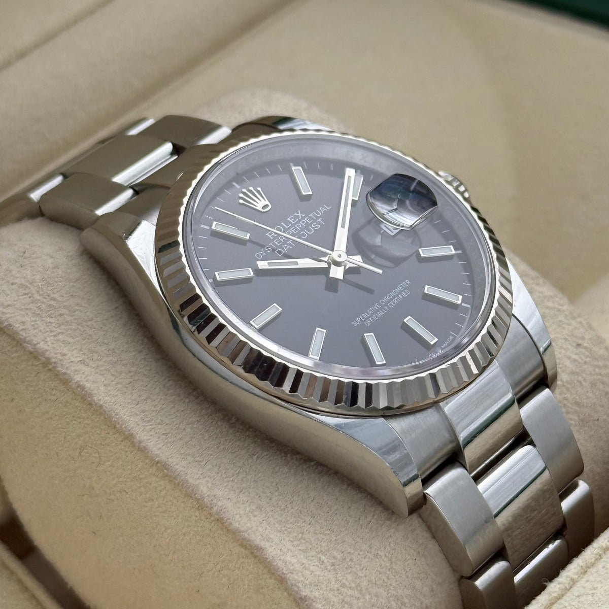 Datejust 36, Schwarz