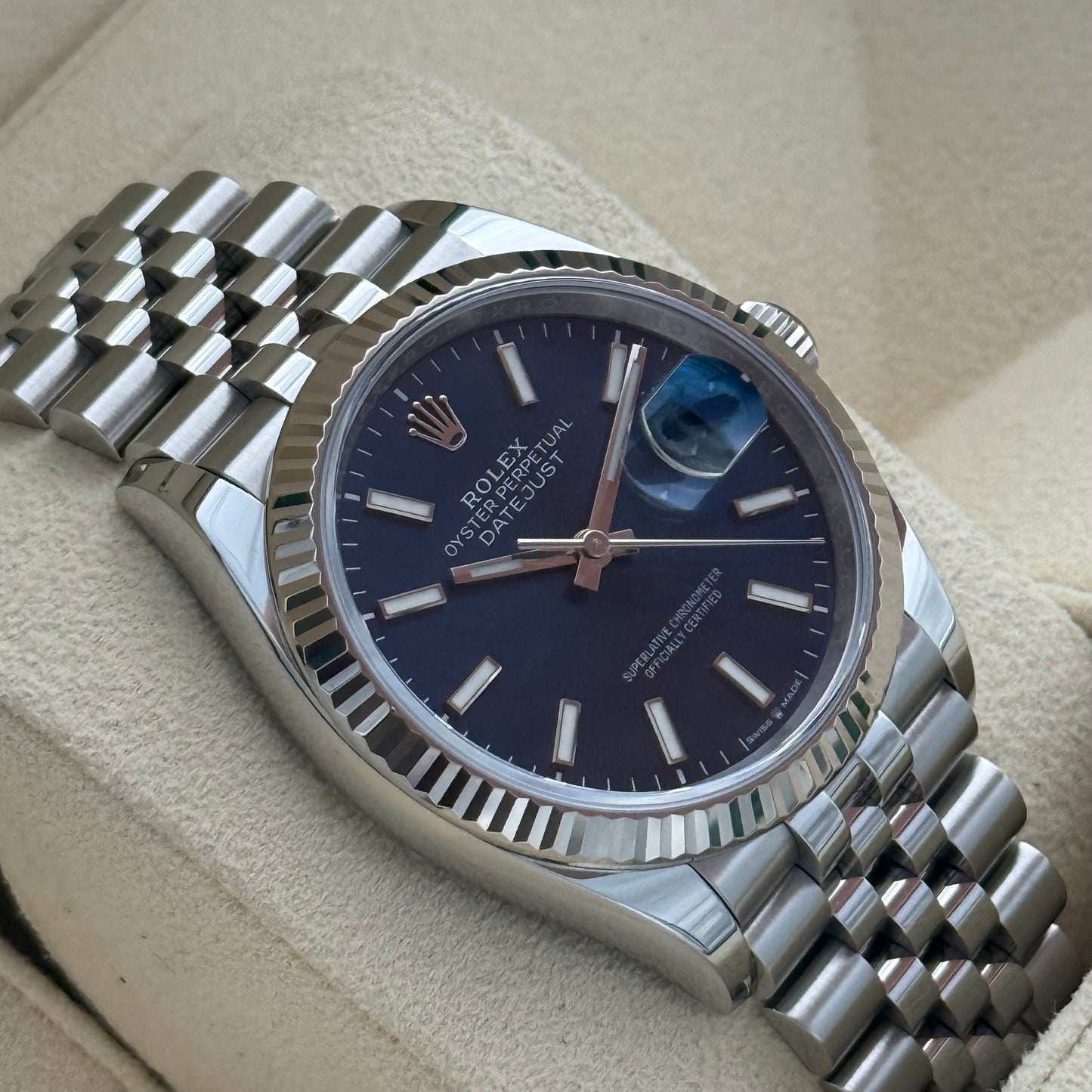 Datejust 36, Blau