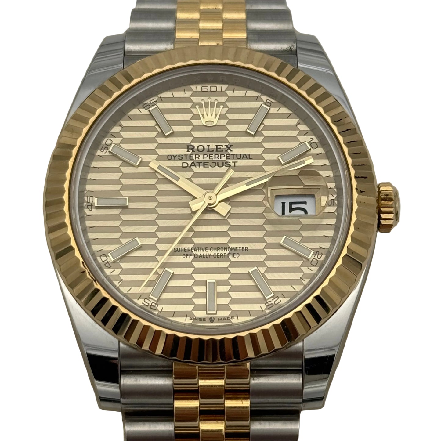 Datejust 41, Stahlgold „Motiv“