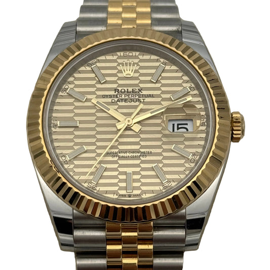 Datejust 41, Stahlgold „Motiv“