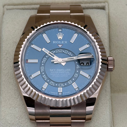 Sky Dweller Roségold, blau