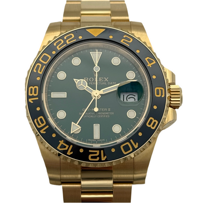 GMT Master II Vollgold, grün, ungetragen