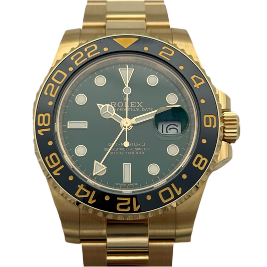 GMT Master II Vollgold, grün, ungetragen