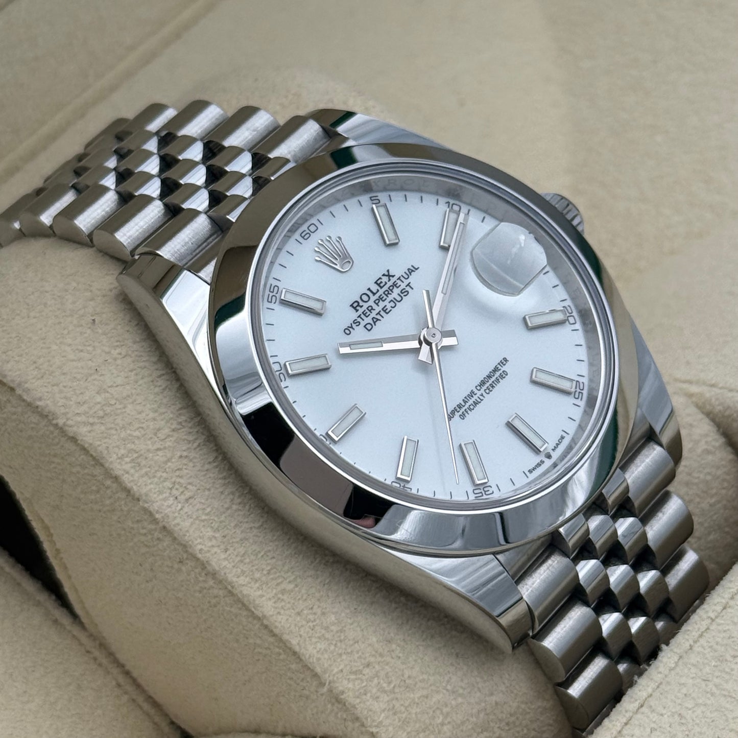 Datejust 41, Weiß