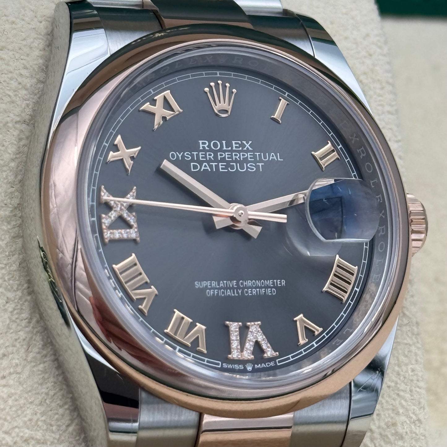 Datejust 36, Stahlrosegold