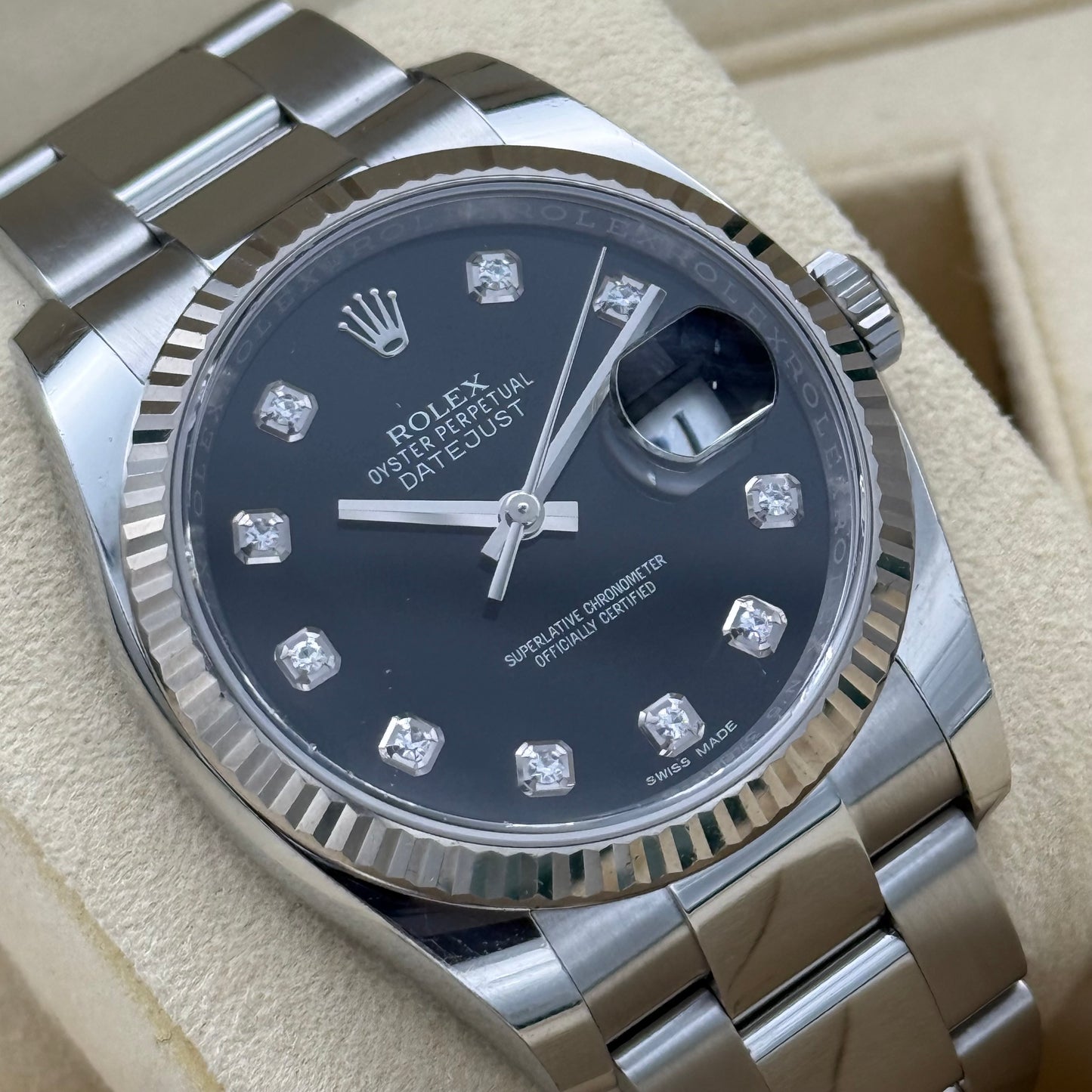 Datejust 36, Diamanten