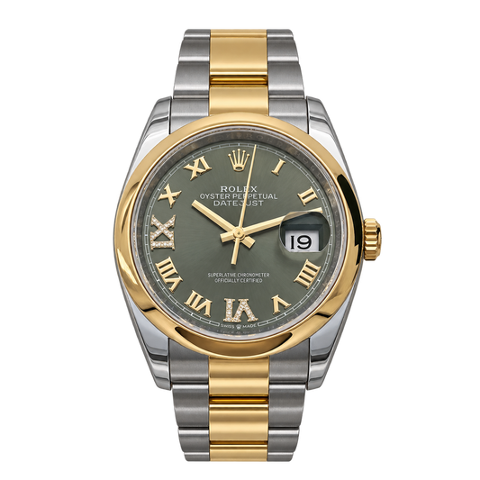 Datejust 36, Stahlgold (Grün)