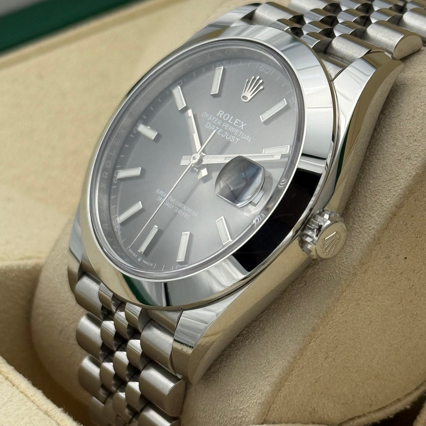 Datejust 41, Rhodium