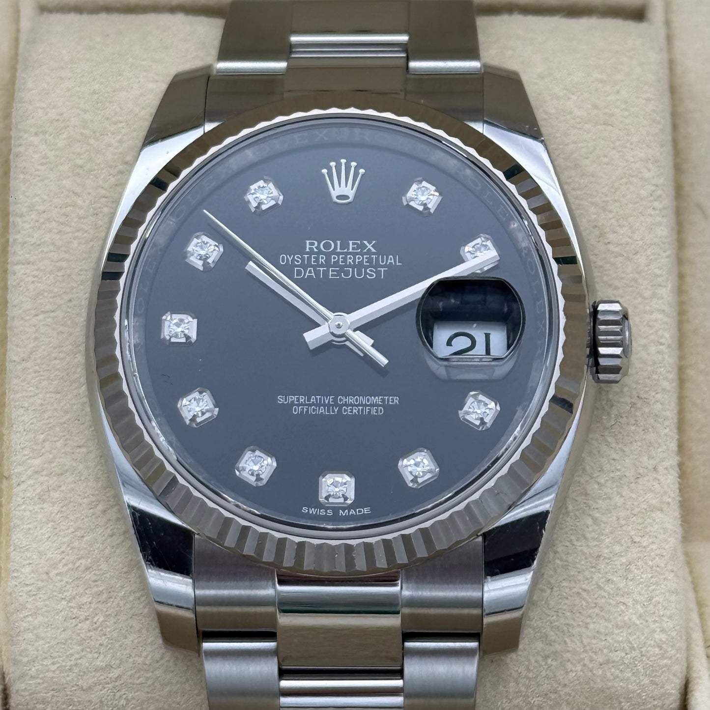 Datejust 36, Diamanten