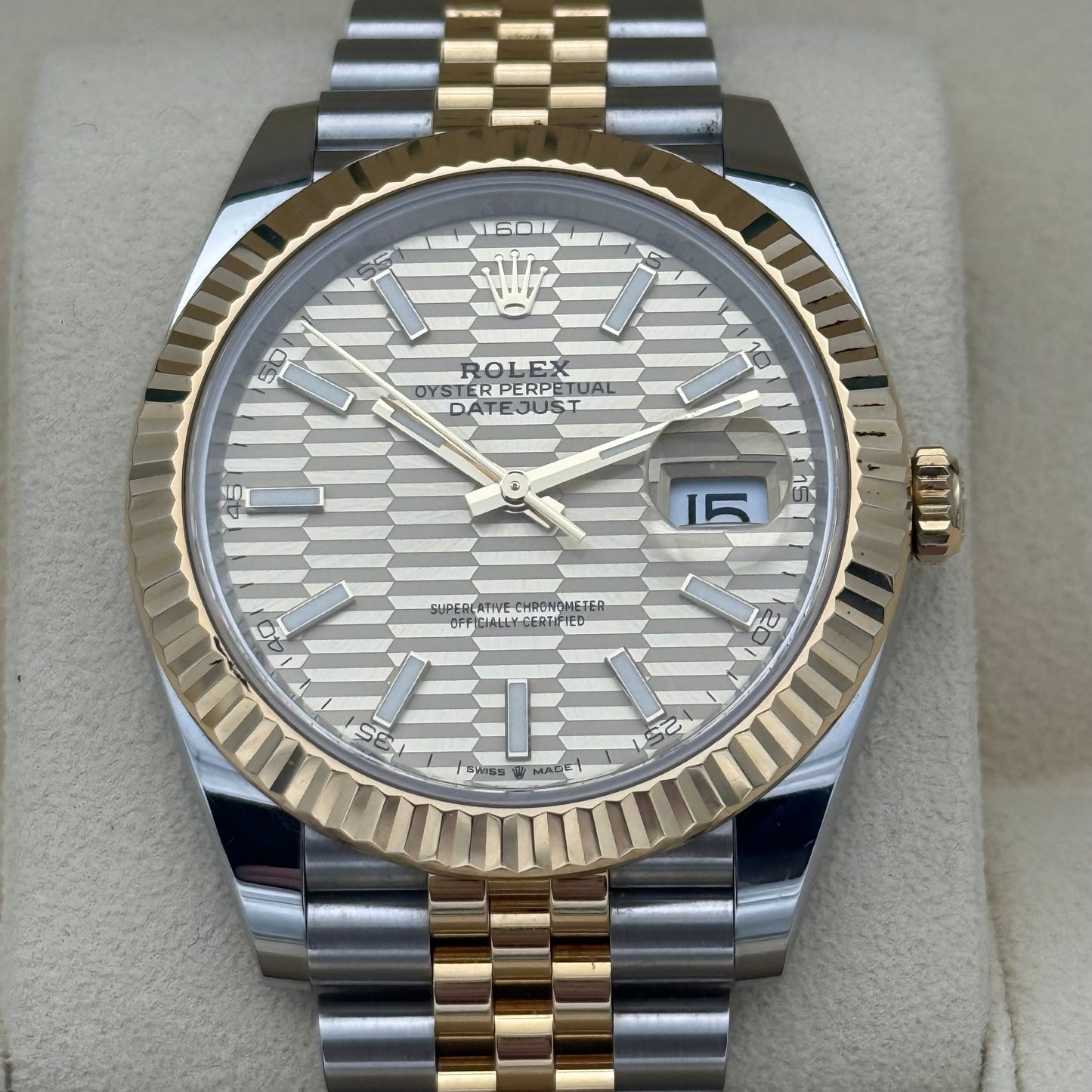 Datejust 41, Stahlgold „Motiv“